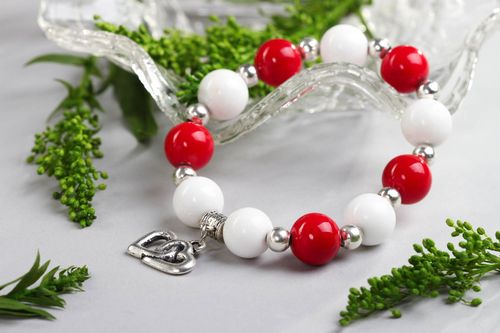 Handmade rock crystal stone bracelet fashion bracelet jewelry with natural stone - MADEheart.com