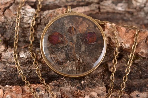 Flower necklace handmade jewelry resin jewelry fashion necklaces gifts for girl - MADEheart.com