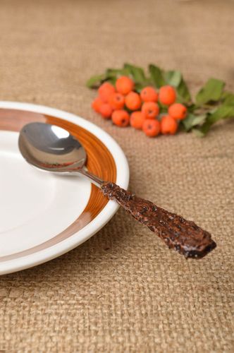 Cucharita de té artesanal accesorio para cocina regalo original para mujer - MADEheart.com