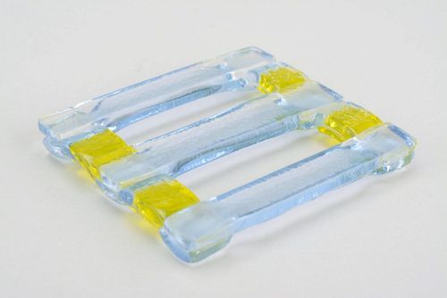 Glass fusing scarf holder Lemon - MADEheart.com