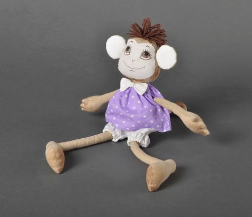 Handmade Kleinkinder Spielzeug Geschenk für Kinder Haus Deko Affe im Kleid - MADEheart.com