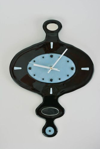 Reloj de cristal hecho a mano  decoración de pared elemento decorativo - MADEheart.com