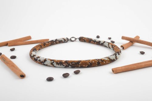 Collar hecho a mano estiloso bisutería de moda original accesorio para mujer - MADEheart.com