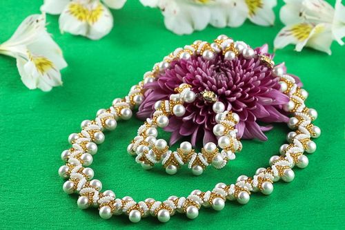 Juego de bisutería artesanal accesorios para mujer elegantes regalo original - MADEheart.com