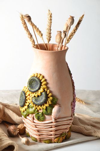 Vaso de argila artesanal  - MADEheart.com