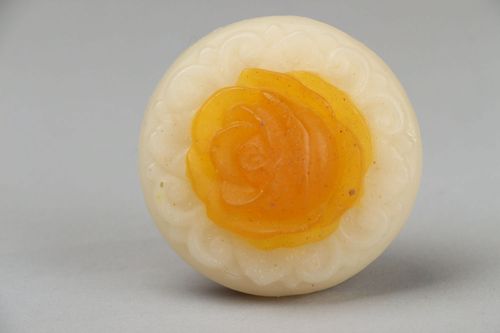 Soap on the basis of yellow clay Rose - MADEheart.com