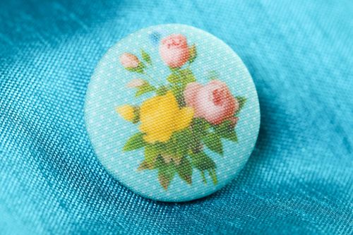 Handmade sewing elements designer plastic button unusual accessory for clothes - MADEheart.com