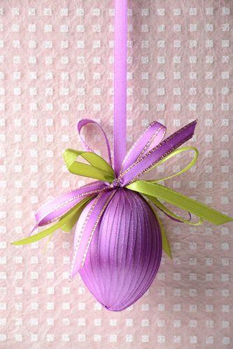 Unusual handmade decorative Easter egg wall hanging Easter decor gift ideas - MADEheart.com