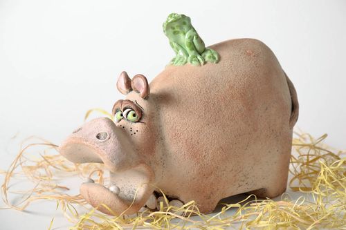 Ceramic money-box Hippo - MADEheart.com