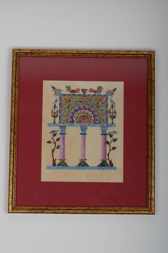 Handmade wall decor contemporary art hand painted picture wall panel cool gifts - MADEheart.com