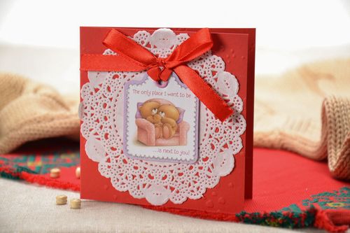 La tarjeta scrapbook Corazón calado - MADEheart.com