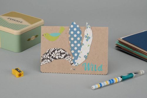 Handgemachte Grußkarte Wild - MADEheart.com