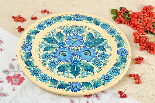 Handmade wooden wall plate interior decorating wood craft decorative use only - MADEheart.com