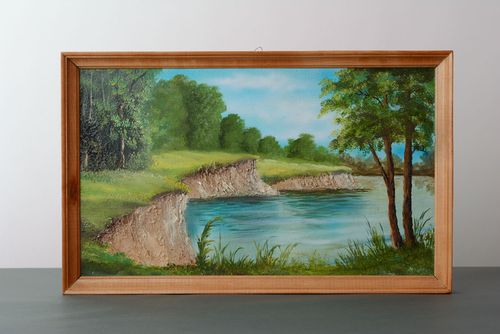 Cuadro moderno al óleo Orillas - MADEheart.com