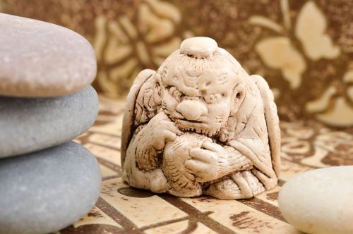 Handmade figurine designer statuette unusual gift decorative use only - MADEheart.com