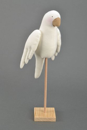 Pappagallo fatto a mano pupazzo con supporto giocattolo simpatico da bambini - MADEheart.com
