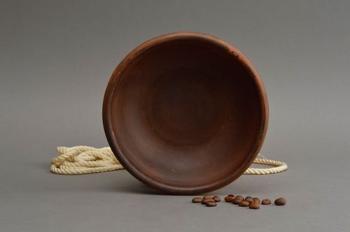 Tigela de argila artesanal para sopa e outros pratos - MADEheart.com