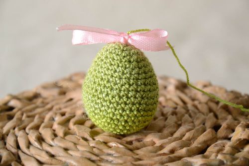 Unusual handmade crochet Easter egg design Easter decoration room ideas - MADEheart.com
