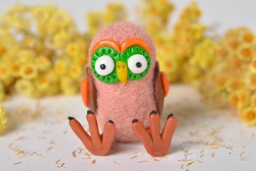 Handmade Miniatur Figur Spielzeug Eule Deko für Haus Geschenk Idee klein - MADEheart.com