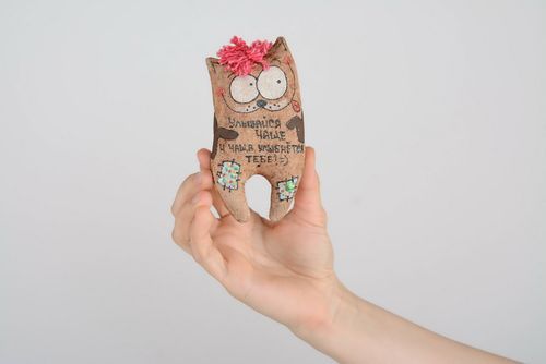 Ímã na geladeira Gato sorridente - MADEheart.com