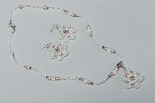 Set de joyas original de abalorios y piedra natural - MADEheart.com