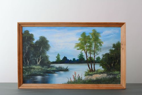 Gemälde in Öl Grauer Morgen - MADEheart.com