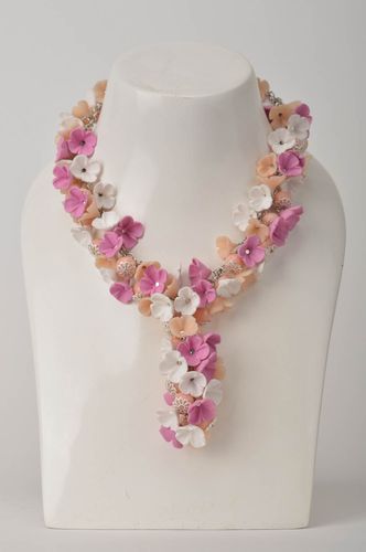 Collar hecho a mano de abalorios bisutería artesanal regalo original para mujer - MADEheart.com