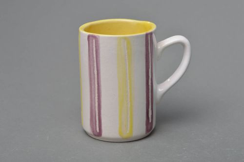 Tasse en porcelaine faite main peinte originale vaisselle pratique cuisine - MADEheart.com