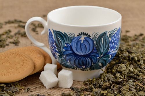 Porzellan Tasse Geschenk für Freundin Tasse Porzellan Porzellan Geschirr 220 ml - MADEheart.com