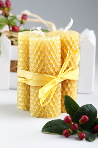 Handgefertigt Bienenwachs Kerzen Schlafzimmer Deko Ideen Geschenk für Frauen - MADEheart.com