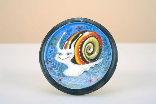 Plaster miniature Snail - MADEheart.com