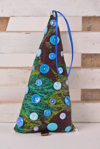 Décoration à suspendre faite main Sapin tissu design Décoration Nouvel An - MADEheart.com