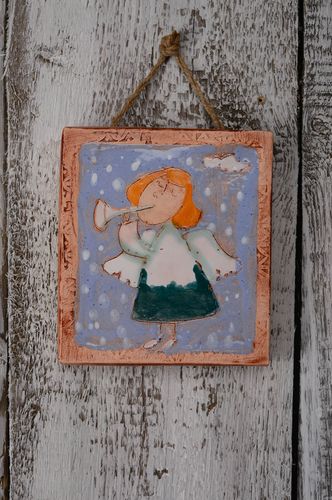 Keramik Wandbild Engel - MADEheart.com