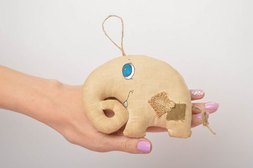 Handmade designer soft toy elephant stuffed toy for children home decor ideas - MADEheart.com