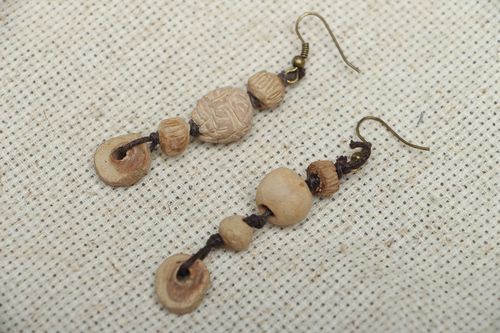 Long ceramic earrings - MADEheart.com
