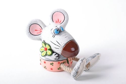 Money box made of ceramics Mouse Miv - MADEheart.com