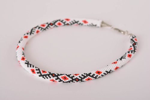 Collar de abalorios hecho a mano regalo original para mujeres bisutería de moda - MADEheart.com