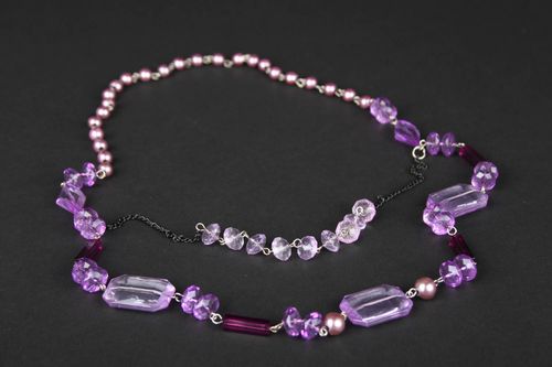 Handmade designer necklace beautiful feminine necklace festive jewelry - MADEheart.com