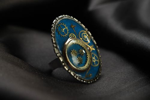 Metal ring in steampunk style - MADEheart.com