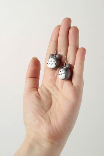 Beautiful handmade plastic earrings polymer clay ideas costume jewelry - MADEheart.com
