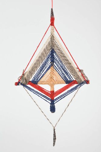 Wand Mandala bunt handmade Deko Hänger Wohn Accessoire aus Holz originell - MADEheart.com