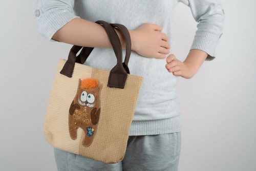 Bolso de tela con gato - MADEheart.com