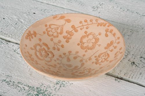 Cazuela de barro artesanal vajilla moderna decorada utensilio de cocina - MADEheart.com