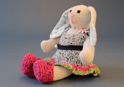 Soft toy Girl hare Elza - MADEheart.com