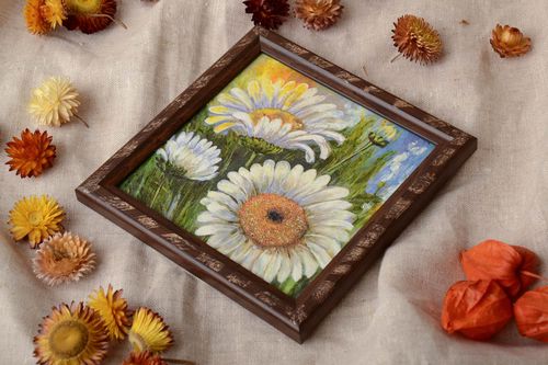 Petit tableau décoratif avec fleurs - MADEheart.com