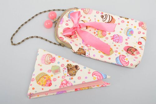 Portamonete fatto a mano con taccuino portafoglio carino accessori da donna - MADEheart.com