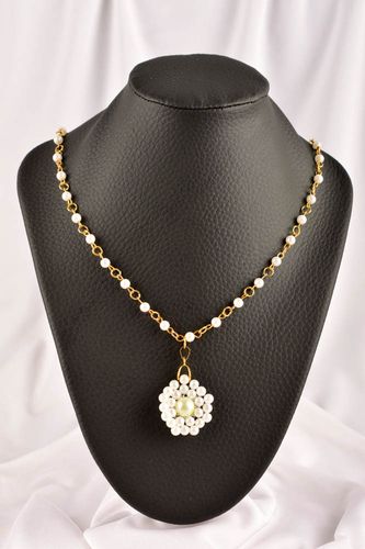 Handmade feines Damen Collier Modeschmuck Halskette Accessoire für Frauen  - MADEheart.com