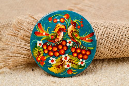 Handmade runder Magnet mit Bemalung Dekoartikel für Küche Deko Idee Küche - MADEheart.com