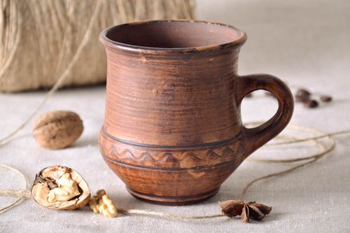 Homemade ceramic mug Cossack - MADEheart.com