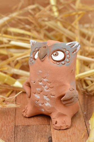 Statuetta carina in argilla fatta a mano figurina decorativa in ceramica  - MADEheart.com